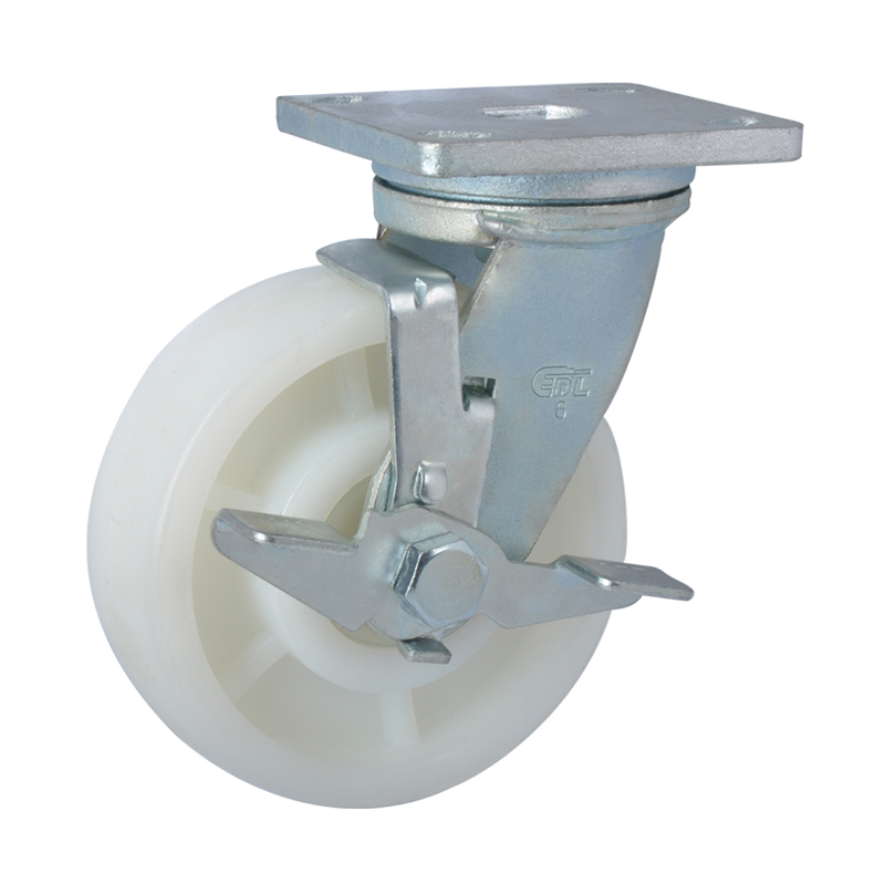 EDL Heavy 6" 850kg Plate Side Wheel Brake TPA Caster 78126C-786-26/C