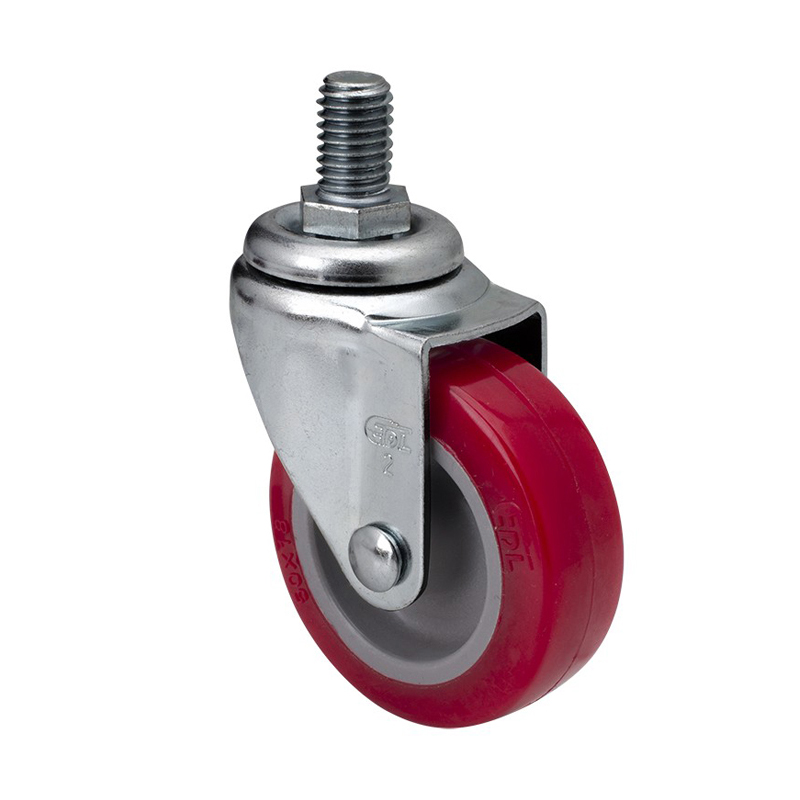 EDL Mini 2'' 30kg Threaded Swivel TPU Caster 20132-202-82