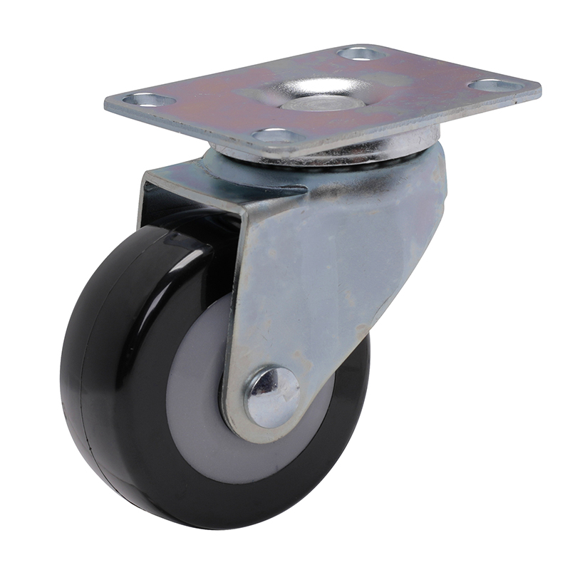 EDL Light 2.5'' 60kg Plate Swivel PU Caster 331125-3325-64