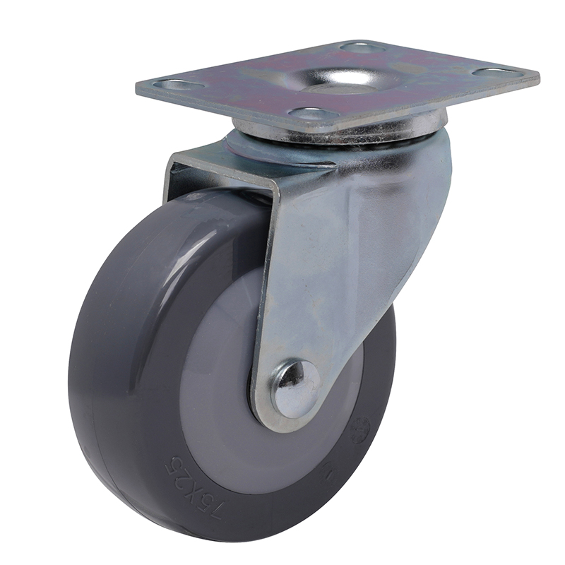 EDL Light 3'' 70kg Plate Swivel PU Caster 33113-333-74