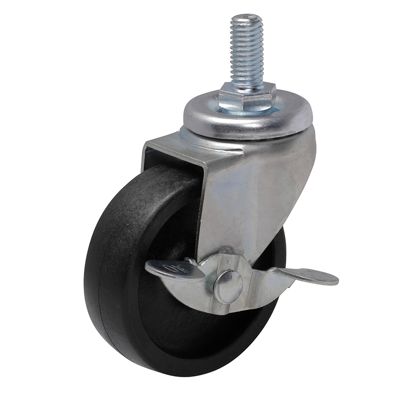 EDL Light 3'' 70kg Threaded Axle Brake PO Caster 33143A-333-02/A