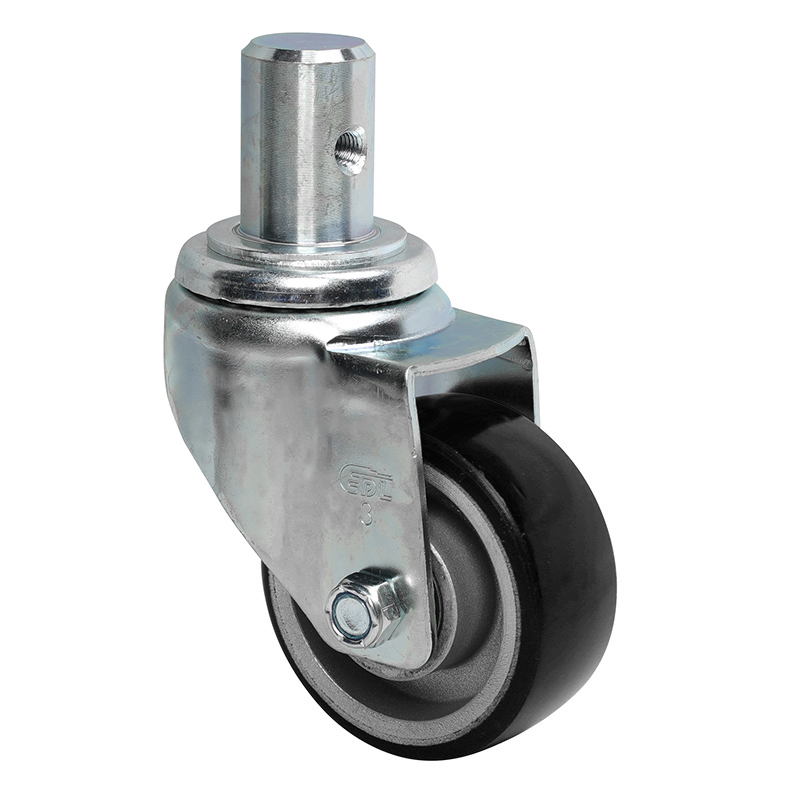 EDL Anti-electrostatic Medium 3" 150kg Stem Swivel TPU Caster 50153-A503-86A