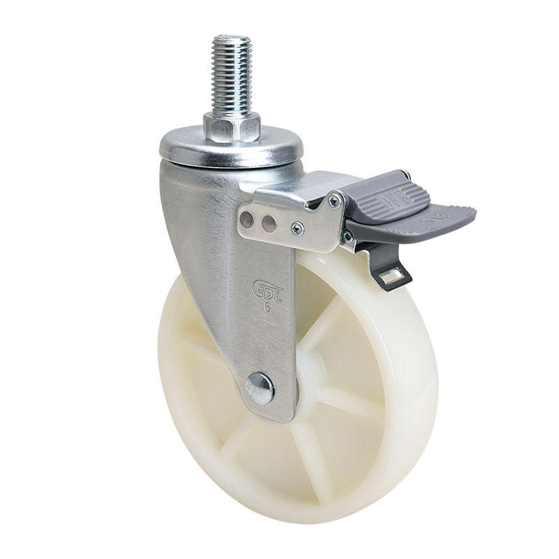 EDL Medium 6" 250kg Threaded Brake TPA Caster 66146H-676-26