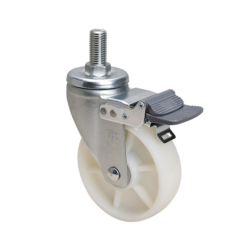 EDL Medium 5" 250kg Threaded Brake TPA Caster 66145H-675-26