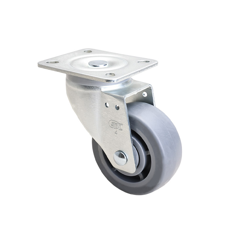 EDL Medium 4" 180kg Plate Swivel TPE Caster 66114-644-56