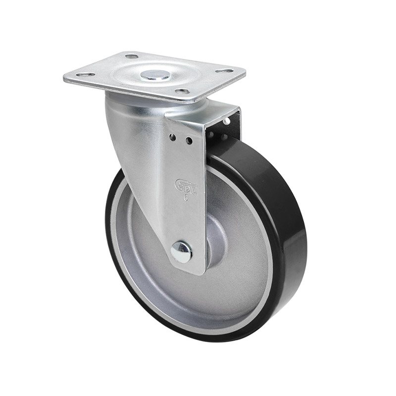 EDL Anti-electrostatic Medium 6" 300kg Plate Swivel TPU Caster 66116-A676-86A