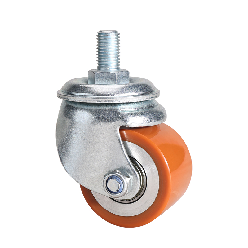 EDL Low Gravity 2.5" 650kg Threaded Swivel TPU Machine Caster M451325-M4525-86A