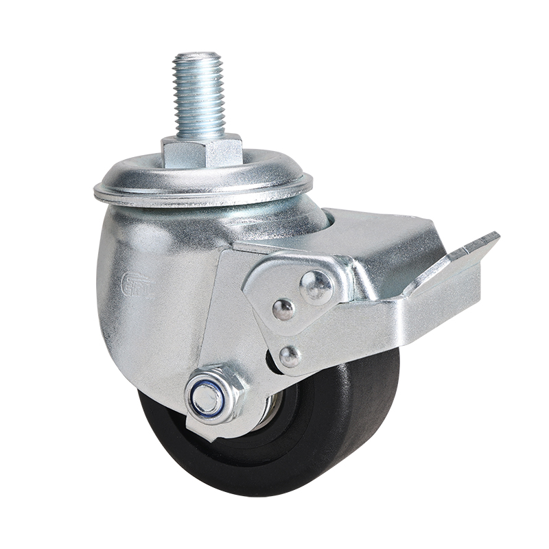 EDL Low Gravity 3" 700kg Threaded Brake PA Machine Caster M45143E-M453-16