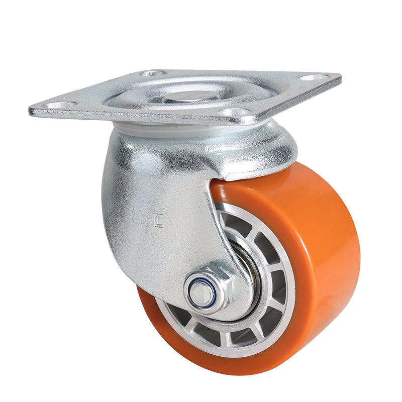 EDL Low Gravity 3" 700kg Plate Swivel TPU Machine Caster M45113-M453-86A