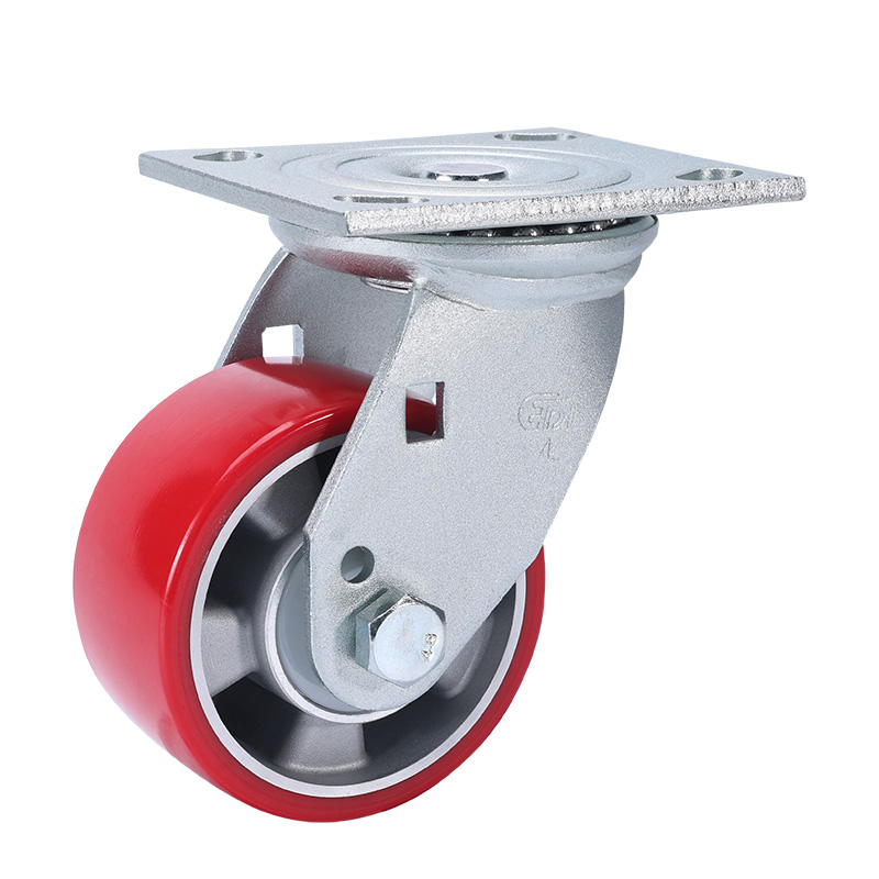 EDL Heavy 4'' 400kg Plate Swivel TPU Caster 73114-734-86AR
