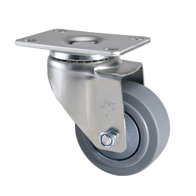 EDL Anti-electrostatic Medium 3'' 90kg Plate Swivel TPE Caster 50113-A573-57