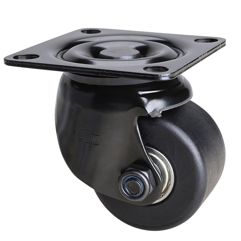 EDL Low Gravity 2.5" 650kg Plate Swivel PA Machine Caster M453125-M4525-16