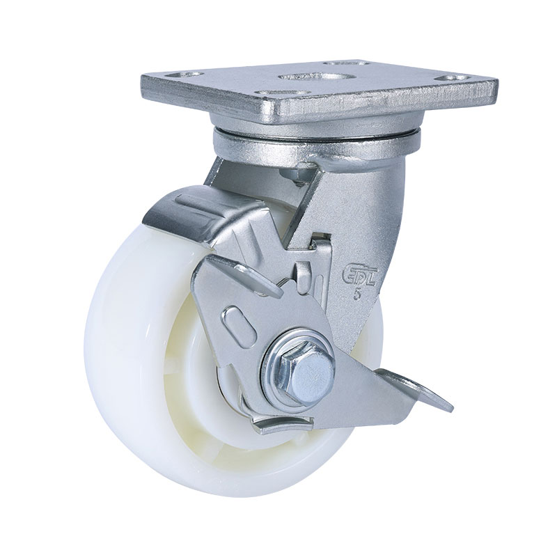 EDL Heavy 5" 800kg Plate Side Wheel Brake TPA Caster 78125C-785-26/C