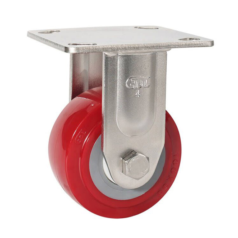 EDL Stainless Steel Heavy 4'' 320kg Rigid TPU Caster S75704-S754-85