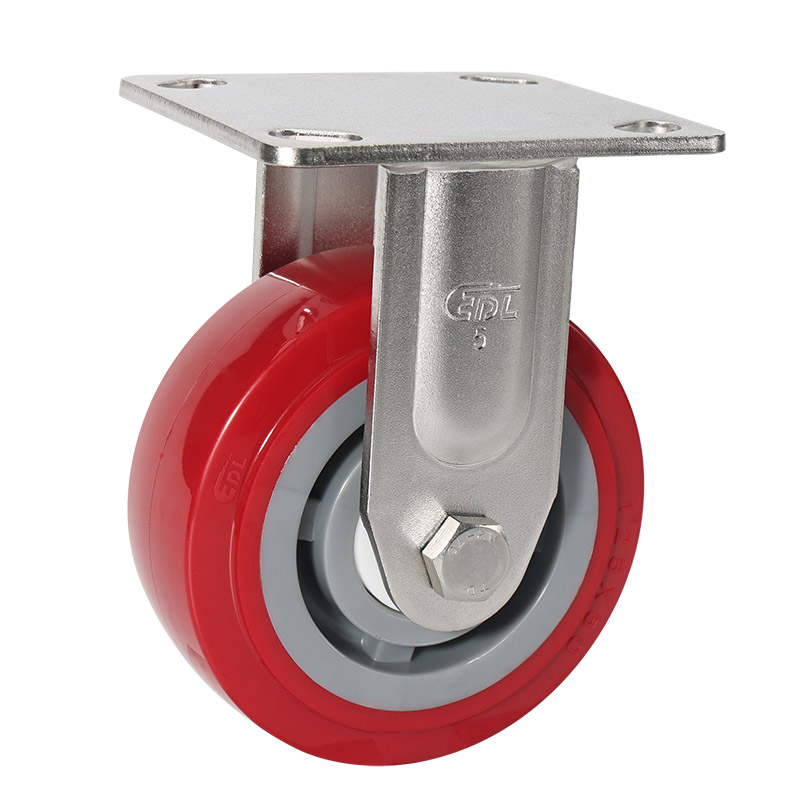 EDL Stainless Steel Heavy 5'' 350kg Rigid TPU Caster S75705-S755-85