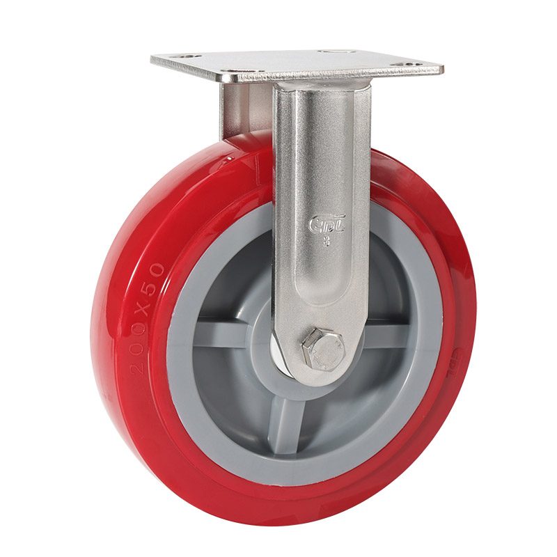 EDL Stainless Steel Heavy 8'' 420kg Rigid TPU Caster S75708-S758-85