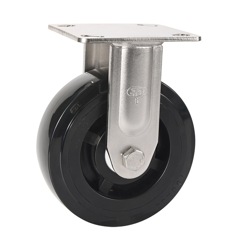 EDL Stainless Steel Heavy 6'' 380kg Rigid PU Caster S75706-S756-65